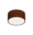 Plafon amadeirado de Sobrepor Ideia Redondo Ø19x9cm Alumínio. - Imagem 1