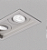 Spot de Embutir Prata Acetinado Sura Retangular Duplo PAR20 26,7x14,5x12,7cm Alumínio. - Imagem 1