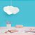 Pendente Nuvem Fluffy 20x43x33cm Polietileno Branco. - Imagem 3