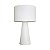 Abajur Simple Ø29,5x51cm Polietileno Branco. - Imagem 1
