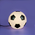 Luminária Bola de Futebol Ø25,5x24cm Polietileno Branco e Preto. - Imagem 4