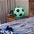 Luminária Bola de Futebol Ø25,5x24cm Polietileno Azul e Preto. - Imagem 1