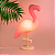 Luminária Flamingo 49x34x13cm Polietileno Rosa. - Imagem 1