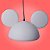 Pendente Orelhas Mickey 24x41x27cm Polietileno Branco. - Imagem 1