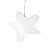 Pendente Estrela Estilizada 31,5x34,5x13cm Polietileno Branco. - Imagem 1