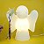 Luminária Anjinho 27x24x12,5cm Polietileno Branco. - Imagem 1