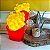 Luminária Batata Frita 26x19x13,5cm Polietileno Amarelo e Vermelho. - Imagem 3
