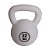 Luminária Kettlebell 28,5x23x17cm Polietileno Branco e Preto. - Imagem 1