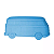 Luminária Kombi 13,5x30x12cm Polietileno Azul. - Imagem 1