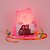 Luminária Porta Retrato Gatinha 25x24x15cm Polietileno Rosa. - Imagem 4