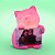 Luminária Porta Retrato Gatinha 25x24x15cm Polietileno Rosa. - Imagem 2