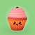 Luminária Cupcake Kawaii Ø20,5x23,5cm Polietileno Rosa e Laranja. - Imagem 3