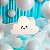 Luminária Nuvem Kawaii 24x37,5x14cm Polietileno Branco. - Imagem 3