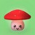 Luminária Cogumelo Kawaii Ø28x22cm Polietileno Vermelho e Branco. - Imagem 3