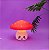 Luminária Cogumelo Kawaii Ø28x22cm Polietileno Vermelho e Branco. - Imagem 2