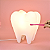 Luminária Dente 28x18x18cm Polietileno Branco. - Imagem 4