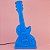 Luminária Guitarra 52x24x10,5cm Polietileno Azul. - Imagem 1