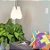Pendente Dente 29,5x24x22,5cm Polietileno Branco. - Imagem 2