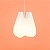 Pendente Dente 29,5x24x22,5cm Polietileno Branco. - Imagem 3