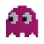 Luminária Fantasma Pac-Man 20x10,5x10,5cm Polietileno Rosa. - Imagem 1