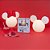 Luminária Minnie Clean 28x32,5x19,5cm Polietileno Branco e Vermelho. - Imagem 5