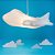 Pendente Avião 18x39x48cm Polietileno Branco. - Imagem 2