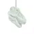 Pendente T-Rex 27x24x40cm Polietileno Branco. - Imagem 1