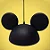 Pendente Orelhas Mickey 24x41x27cm Polietileno Preto. - Imagem 3