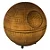 Luminária Death Star Ø28x29cm Polietileno Cinza. - Imagem 4