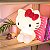Luminária Hello Kitty 31x24,5x19cm Polietileno Branco e Vermelho. - Imagem 2