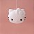 Pendente Hello Kitty 28x36x32cm Polietileno Branco e Preto. - Imagem 3