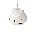 Pendente Hello Kitty 28x36x32cm Polietileno Branco e Preto. - Imagem 4