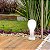 Poste Balizador Gota Pequeno Externo 37xØ18,5cm Polietileno Branco. - Imagem 2