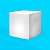 Luminária Banco Box 42x42x42cm Polietileno Branco. - Imagem 4