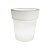 Luminária Cachepot Vaso 50 Externo Ø55x48cm Polietileno Branco. - Imagem 1