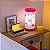 Luminária de Mesa Lumi Eu te Amo Mãe 27xØ14,5cm Polipropileno Rosa e Branco. - Imagem 2