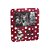 Luminária Porta Retrato Minnie Clássica Be Happy 22,5x19,5x8cm Polietileno Vermelho, Branco e Preto. - Imagem 3