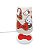 Abajur Pop Hello Kitty 29,5x14,5x15,5cm Polietileno Branco e Vermelho. - Imagem 1