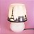 Abajur Micro Lampe Paris 23x19x12cm Polietileno Cinza. - Imagem 1