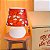 Abajur Micro Lampe Coração Alado Ø15x20cm Polietileno Branco e Vermelho. - Imagem 2