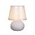 Abajur Micro Lampe Poá Azul Ø15x20cm Polietileno Branco e Azul. - Imagem 1