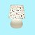 Abajur Micro Lampe Vira Lata Cachorros Ø15x20cm Polietileno Branco e Preto. - Imagem 3