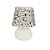 Abajur Micro Lampe Vira Lata Cachorros Ø15x20cm Polietileno Branco e Preto. - Imagem 1
