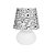 Abajur Micro Lampe Vira Lata Gatos Ø15x20cm Polietileno Branco e Preto. - Imagem 2