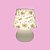 Abajur Micro Lampe Hello Kitty Ø15x20cm Polietileno Branco, Preto e Rosa. - Imagem 2