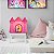 Luminária Castelo Princesas 25x29,5x14,5cm Polietileno Rosa. - Imagem 1