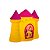 Luminária Castelo Bela 25x29,5x14,5cm Polietileno Amarelo e Rosa. - Imagem 2