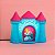 Luminária Castelo Cinderela 25x29,5x14,5cm Polietileno Azul e Rosa. - Imagem 4