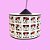Pendente POP MInnie Ø30x20cm Polietileno Branco, Preto e Vermelho. - Imagem 2