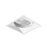 Spot de Embutir Nya Quadrado Facho Orientável PAR20 9,4x9,4x13cm Alumínio Branco Fosco. - Imagem 1